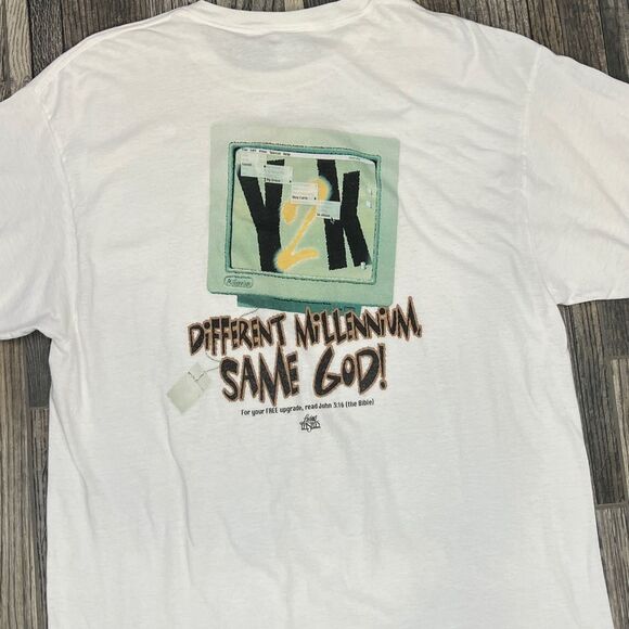 ✝️ Vintage Y2K Nothing To Fear JESUS CHRIST GOD T-Shirt “RARE” Sz XL - EXCELLENT - Picture 4 of 12